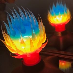 Unique Rainbow Rubber Spike Art Bulb Base Switch